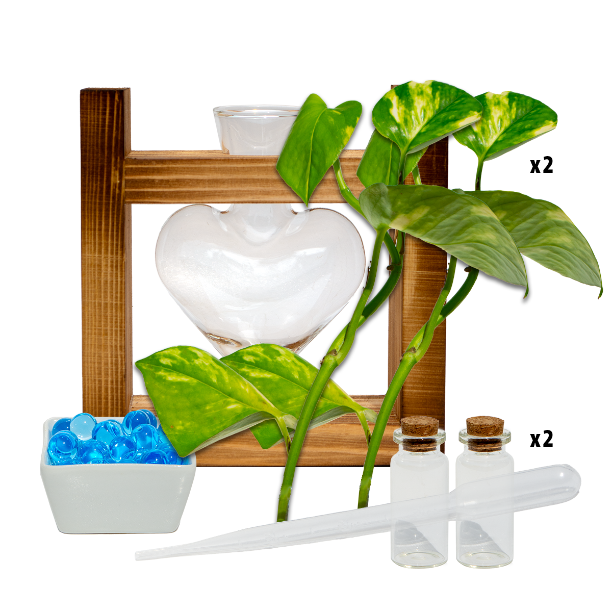 Heart Shaped Vase & Stand