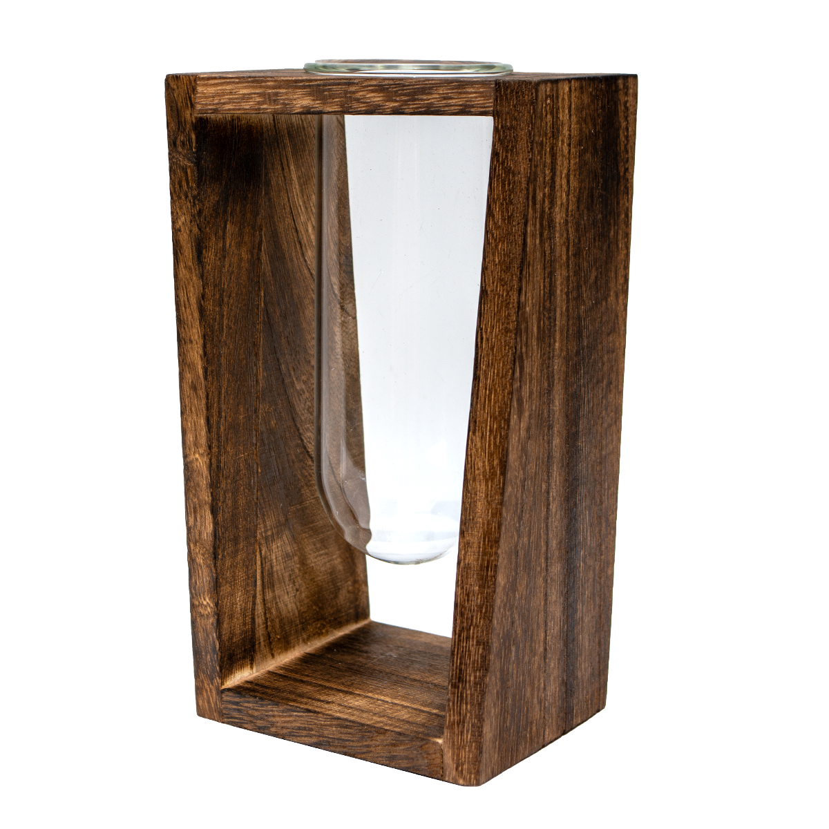 Large Test Tube Vase & Stand
