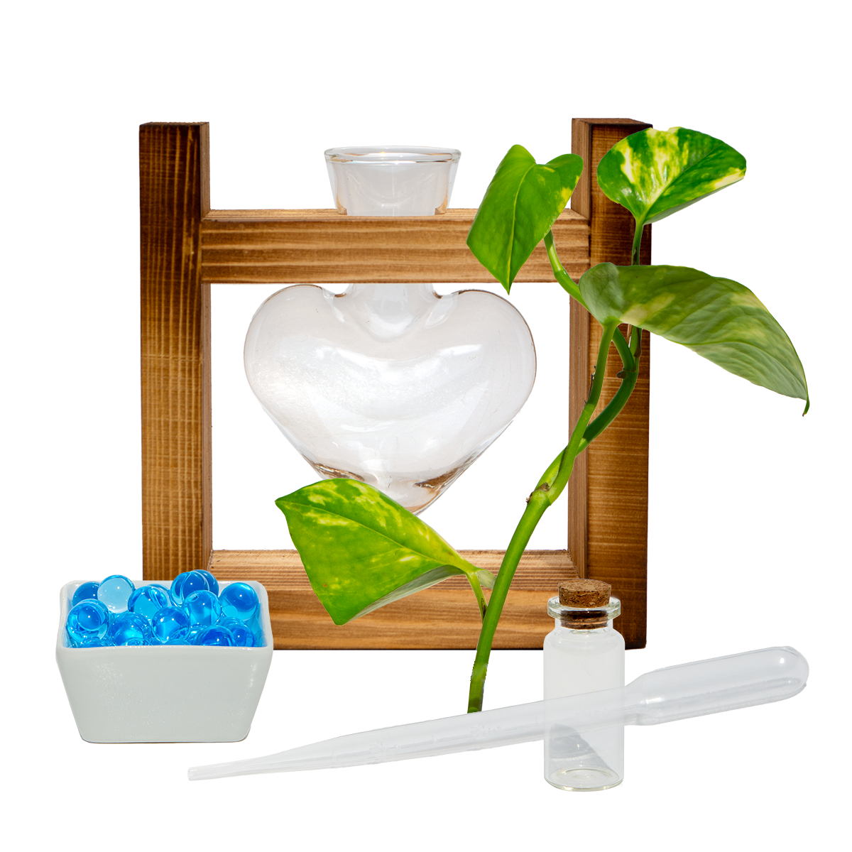 Heart Shaped Vase & Stand