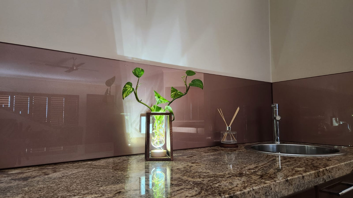 LED Lit - Large Test Tube Vase & Stand